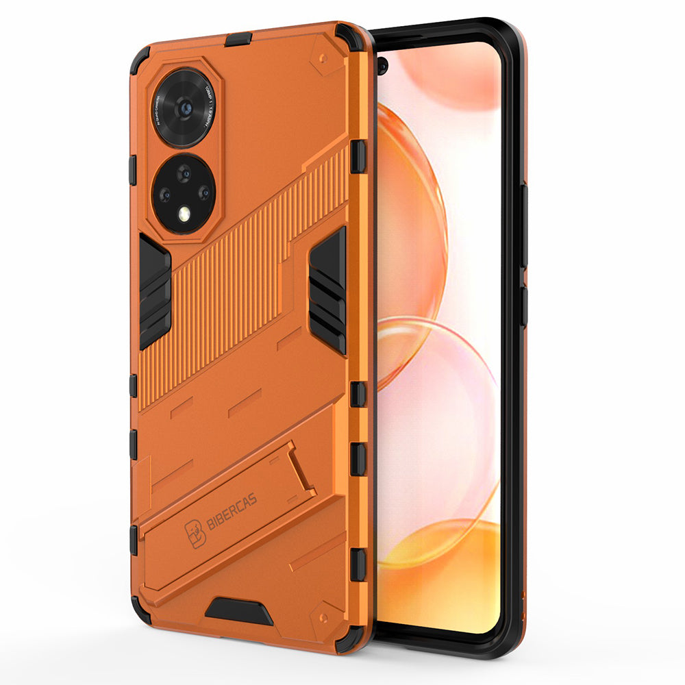PC + TPU Hybrid Phone Case Shockproof Cover with Kickstand for Honor 50