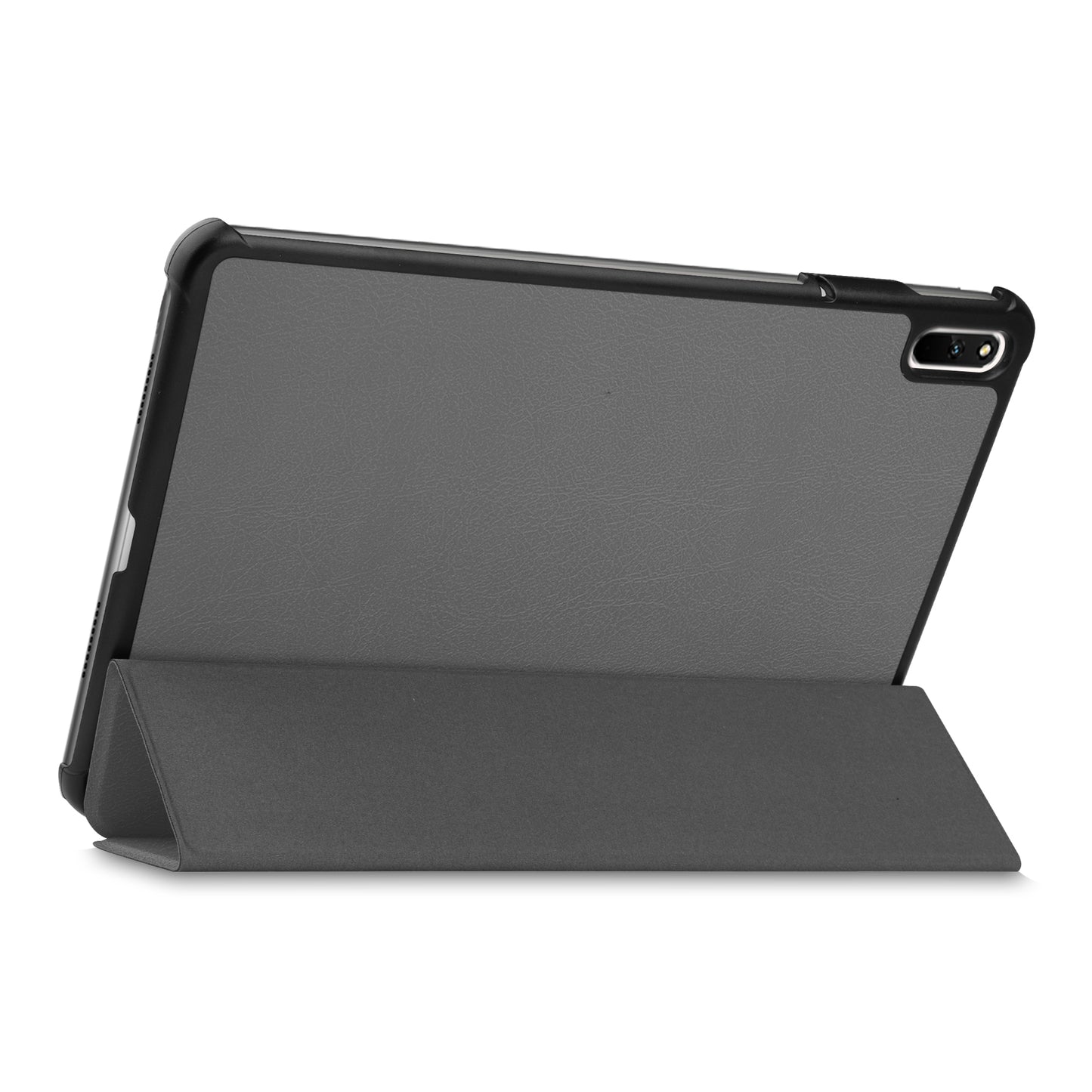 For Huawei MatePad 11 (2021) Protective Case Shockproof PU Leather Tablet Shell Three-fold Stand Cover Support Auto Wake/Sleep