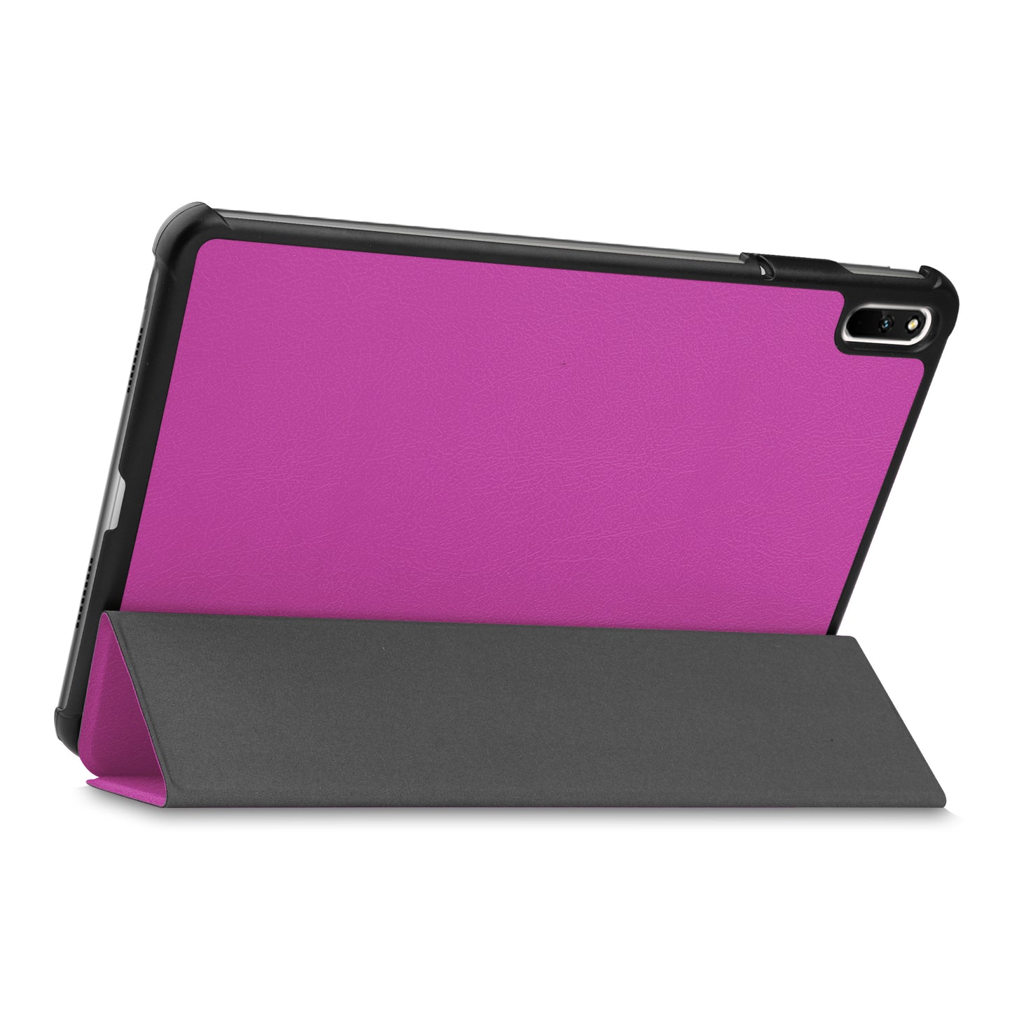 For Huawei MatePad 11 (2021) Protective Case Shockproof PU Leather Tablet Shell Three-fold Stand Cover Support Auto Wake/Sleep