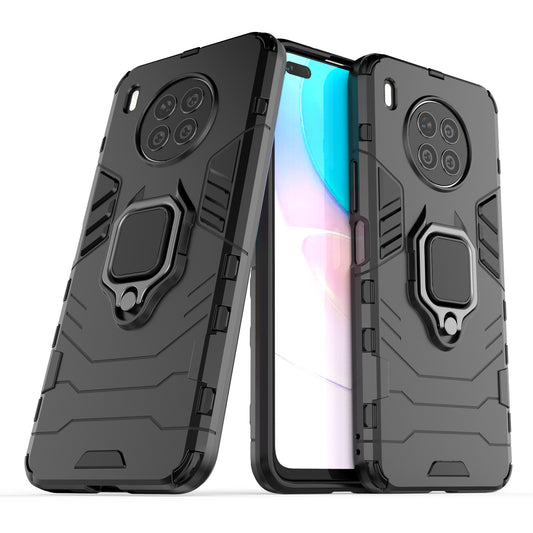 Ring Kickstand Hard PC Soft TPU Shockproof Protective Case for Huawei nova 8i (Global Version)/Honor 50 Lite