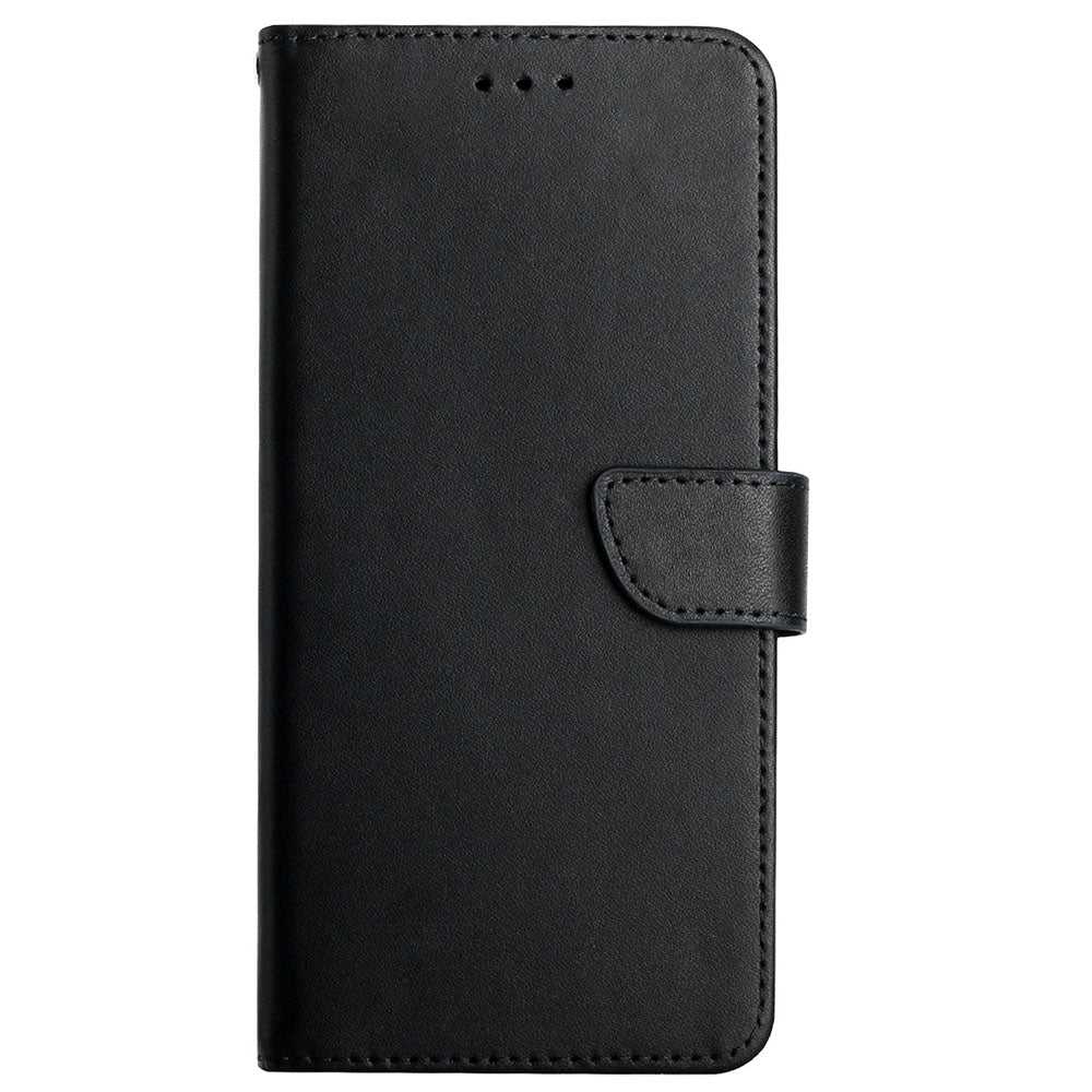 For Huawei P30 Pro Solid Color Genuine Leather Nappa Texture Magnetic Closure Stand Wallet Case Flip Phone Shell