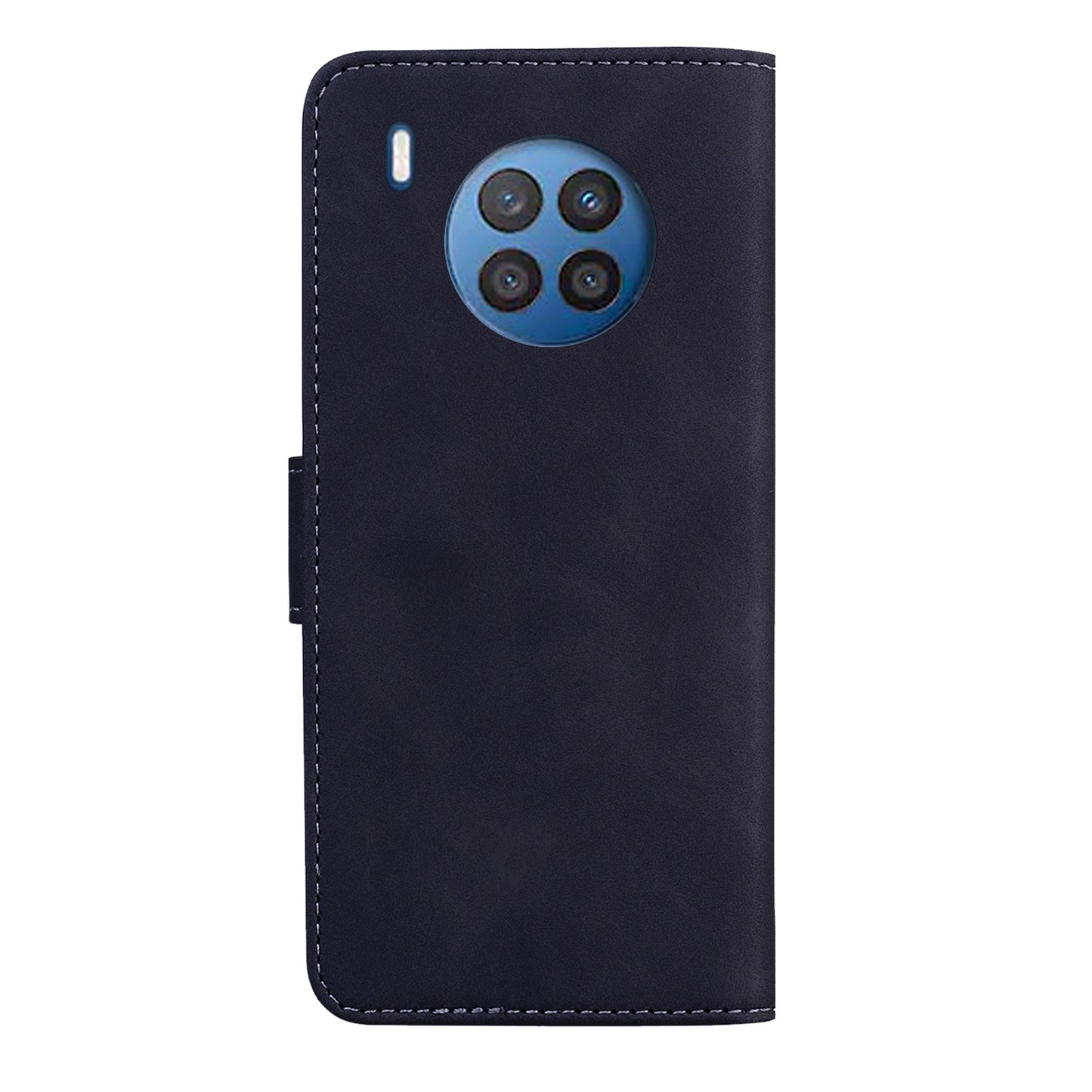 Butterfly Printing Stand Wallet Design Skin Touch Leather Phone Cover for Huawei nova 8i/Honor 50 Lite
