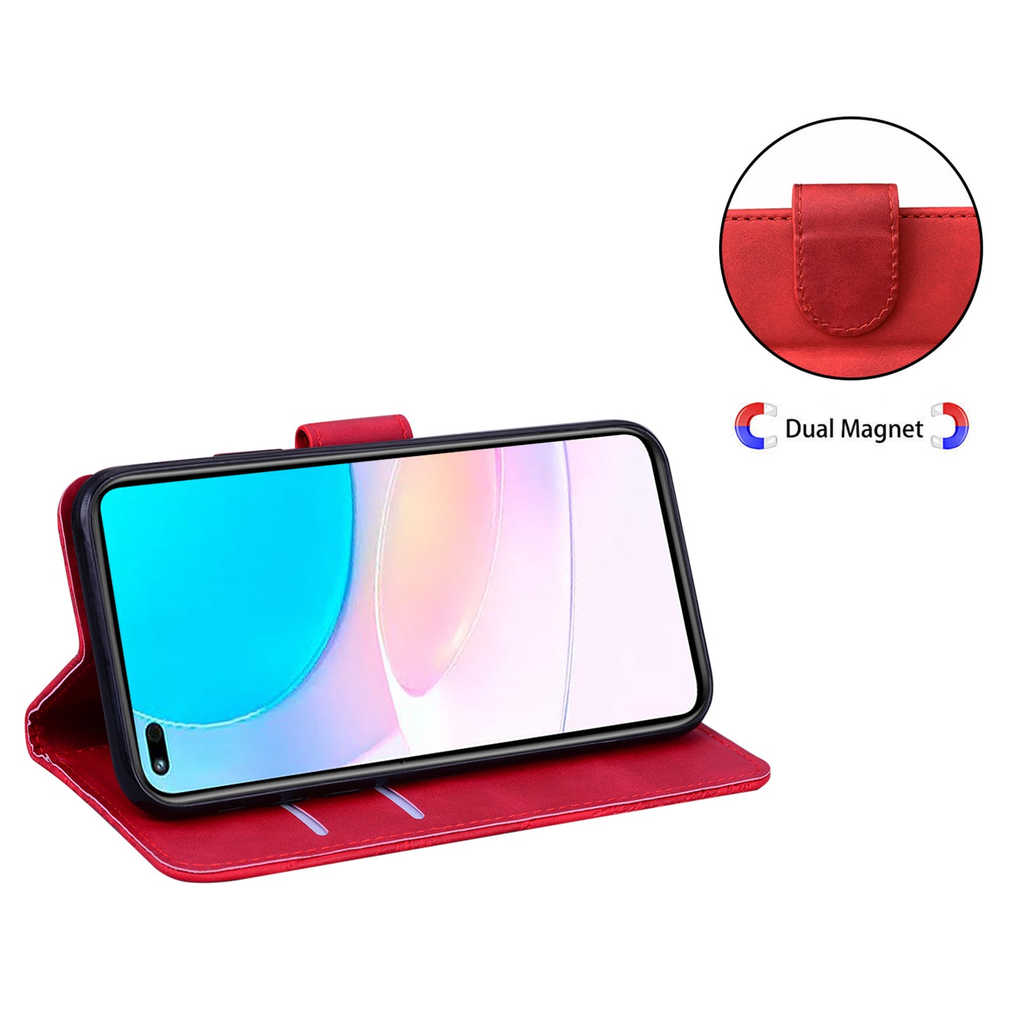 Butterfly Printing Stand Wallet Design Skin Touch Leather Phone Cover for Huawei nova 8i/Honor 50 Lite