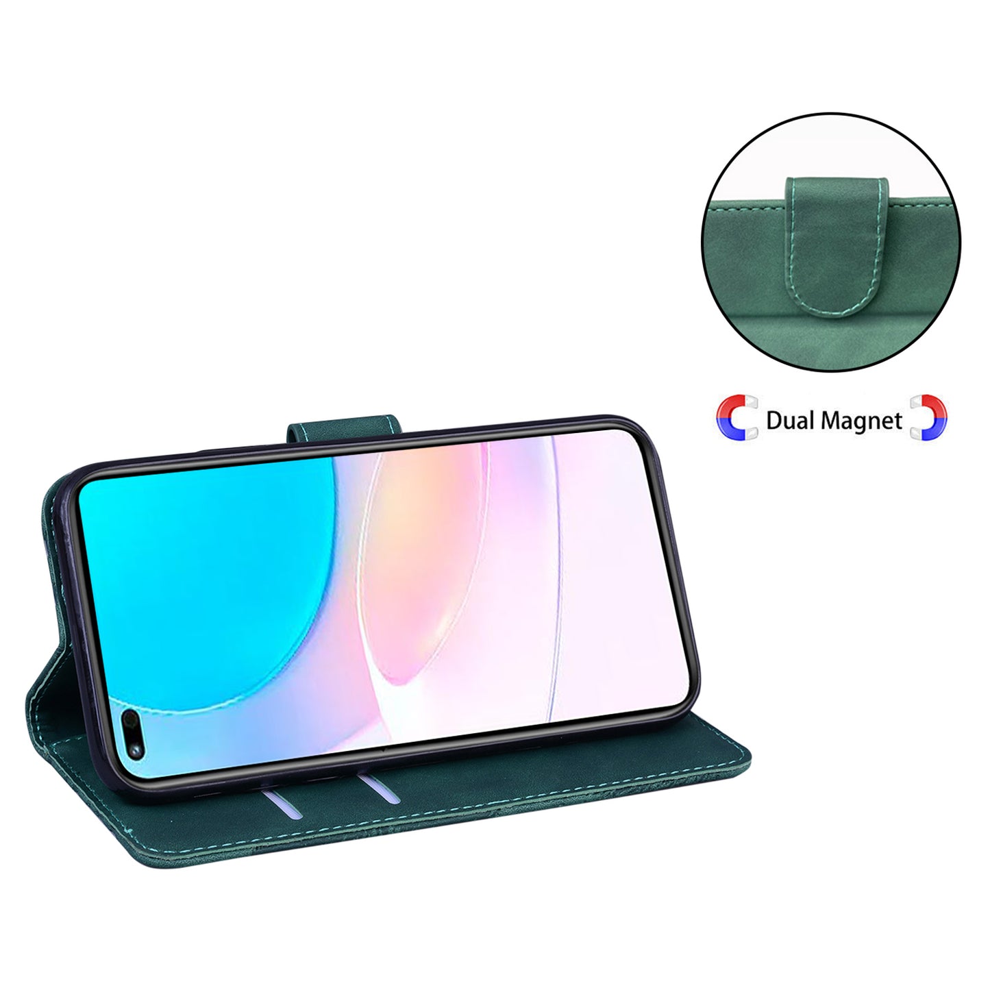Butterfly Printing Stand Wallet Design Skin Touch Leather Phone Cover for Huawei nova 8i/Honor 50 Lite
