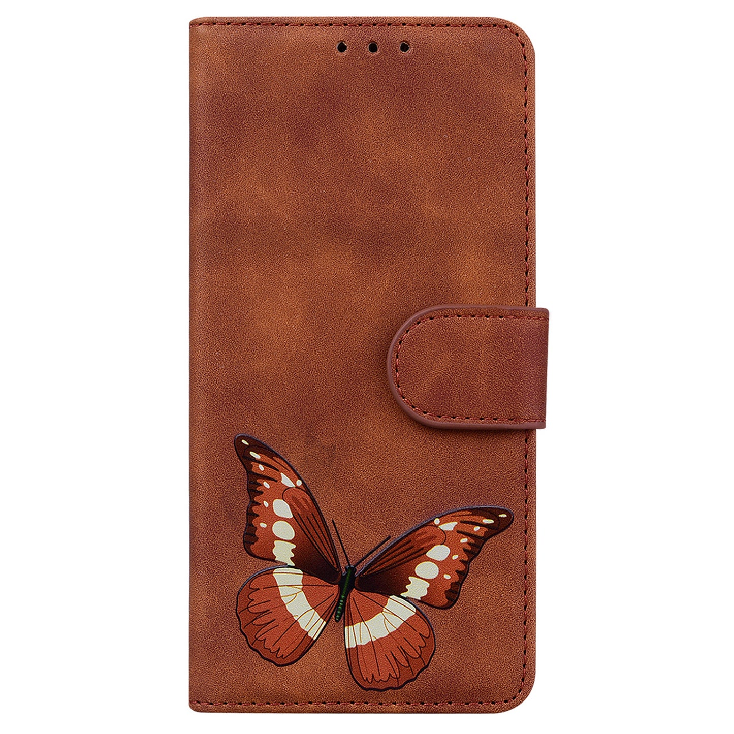 Butterfly Printing Stand Wallet Design Skin Touch Leather Phone Cover for Huawei nova 8i/Honor 50 Lite