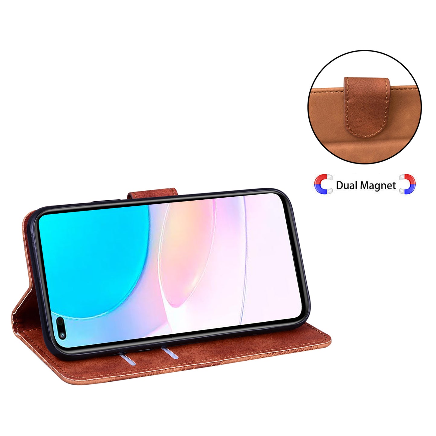 Butterfly Printing Stand Wallet Design Skin Touch Leather Phone Cover for Huawei nova 8i/Honor 50 Lite