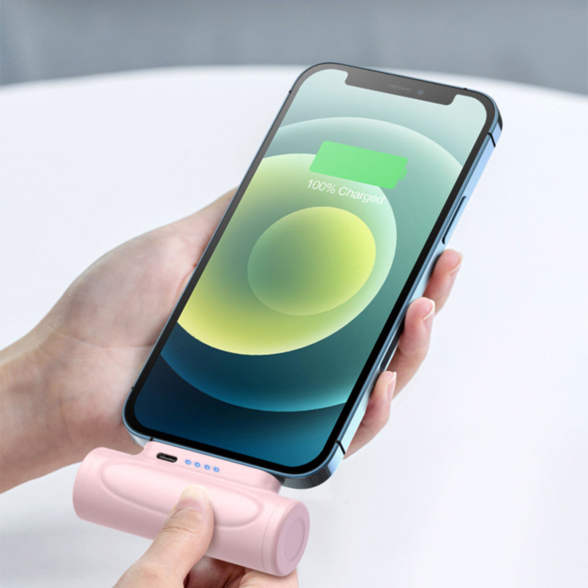 D18 5000mAh Small Portable Charger Mini Power Bank Type-C Compact Phone Charger with Flashlight