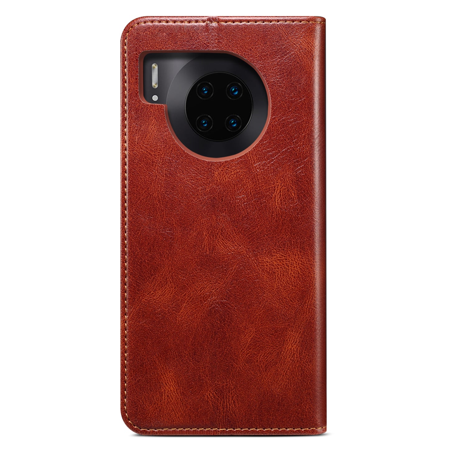 Waxy Crazy Horse Texture Foldable Stand PU Leather + TPU Phone Case with Wallet for Honor 50 Lite/Huawei nova 8i