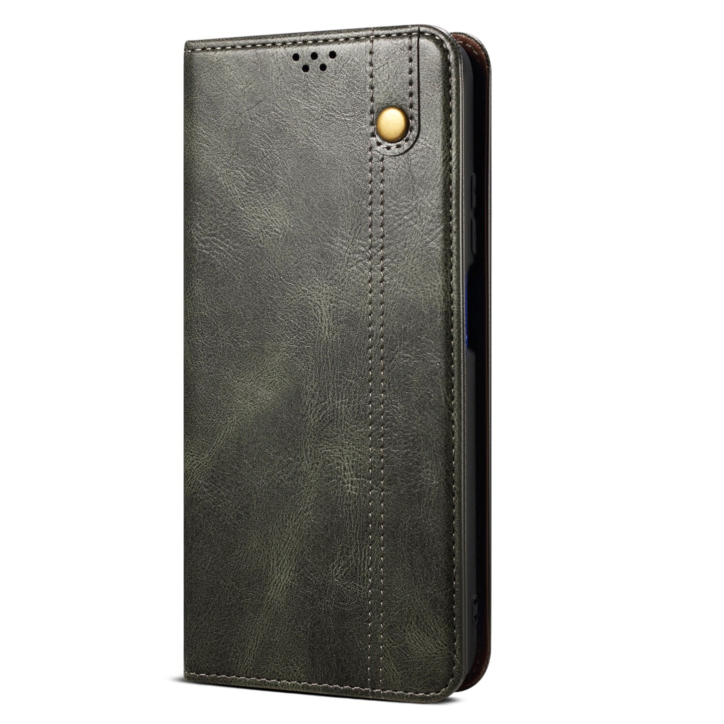 Waxy Crazy Horse Texture Foldable Stand PU Leather + TPU Phone Case with Wallet for Honor 50 Lite/Huawei nova 8i