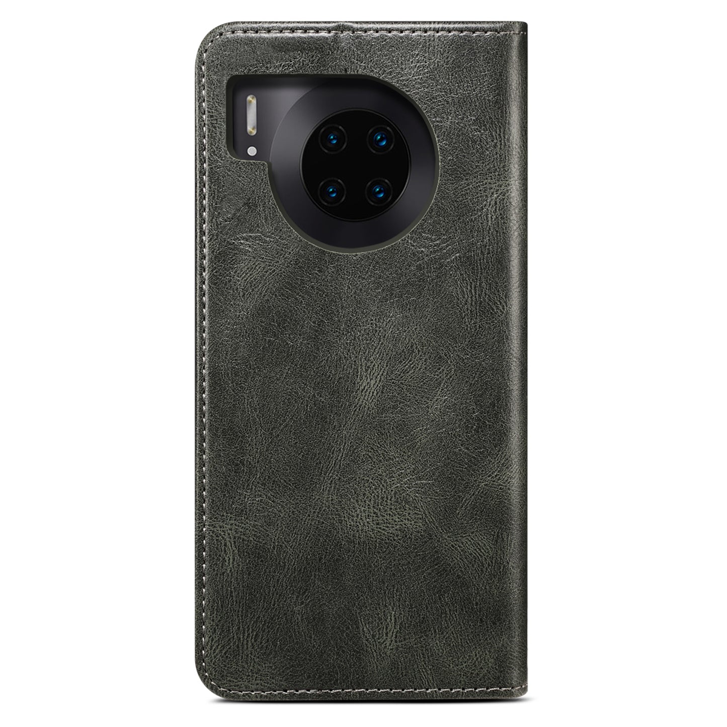 Waxy Crazy Horse Texture Foldable Stand PU Leather + TPU Phone Case with Wallet for Honor 50 Lite/Huawei nova 8i