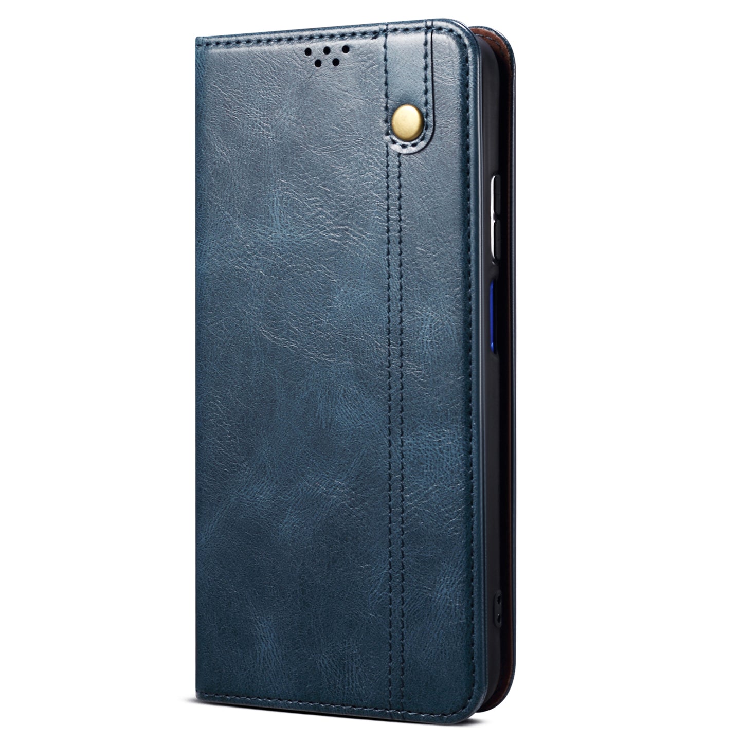 Waxy Crazy Horse Texture Foldable Stand PU Leather + TPU Phone Case with Wallet for Honor 50 Lite/Huawei nova 8i