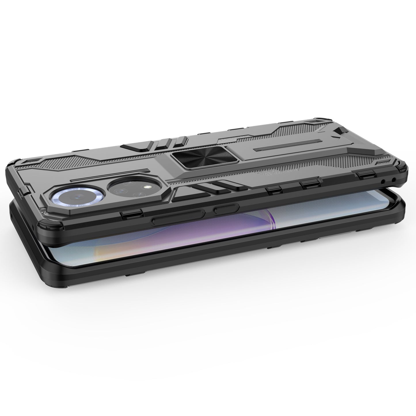 For Huawei nova 9 Soft TPU Hard PC Kickstand Phone Case Protective Cover
