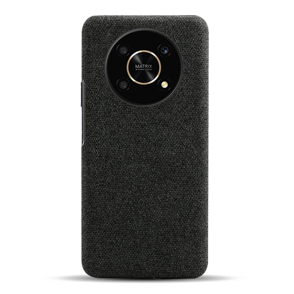 For Honor X30/X9 5G/Magic 4 Lite 5G Solid Color Cloth Coated Phone Case Incomplete Covering Hard PC Protective Cover