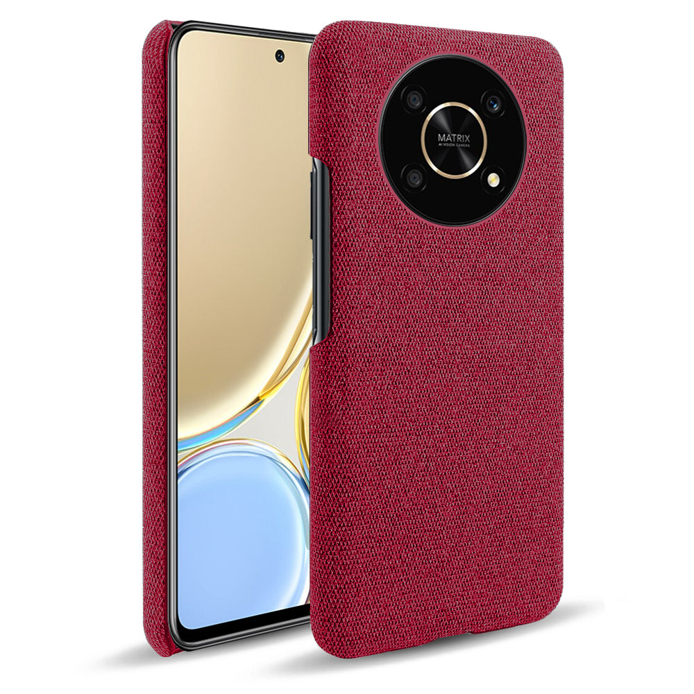 For Honor X30/X9 5G/Magic 4 Lite 5G Solid Color Cloth Coated Phone Case Incomplete Covering Hard PC Protective Cover