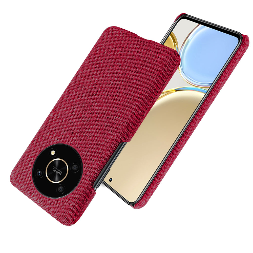 For Honor X30/X9 5G/Magic 4 Lite 5G Solid Color Cloth Coated Phone Case Incomplete Covering Hard PC Protective Cover