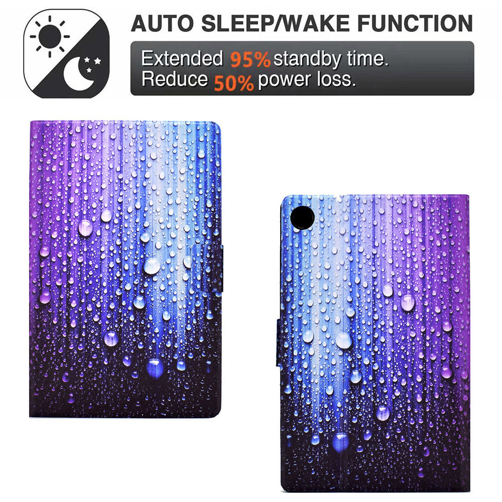 For Huawei MatePad T 10 9.7 inch/T 10S 10.1 inch/Enjoy Tablet 2 10.1 inch/Honor Pad X6 9.7 inch/6 10.1 inch Pattern Printing Leather Case Card Slots Tablet Shell