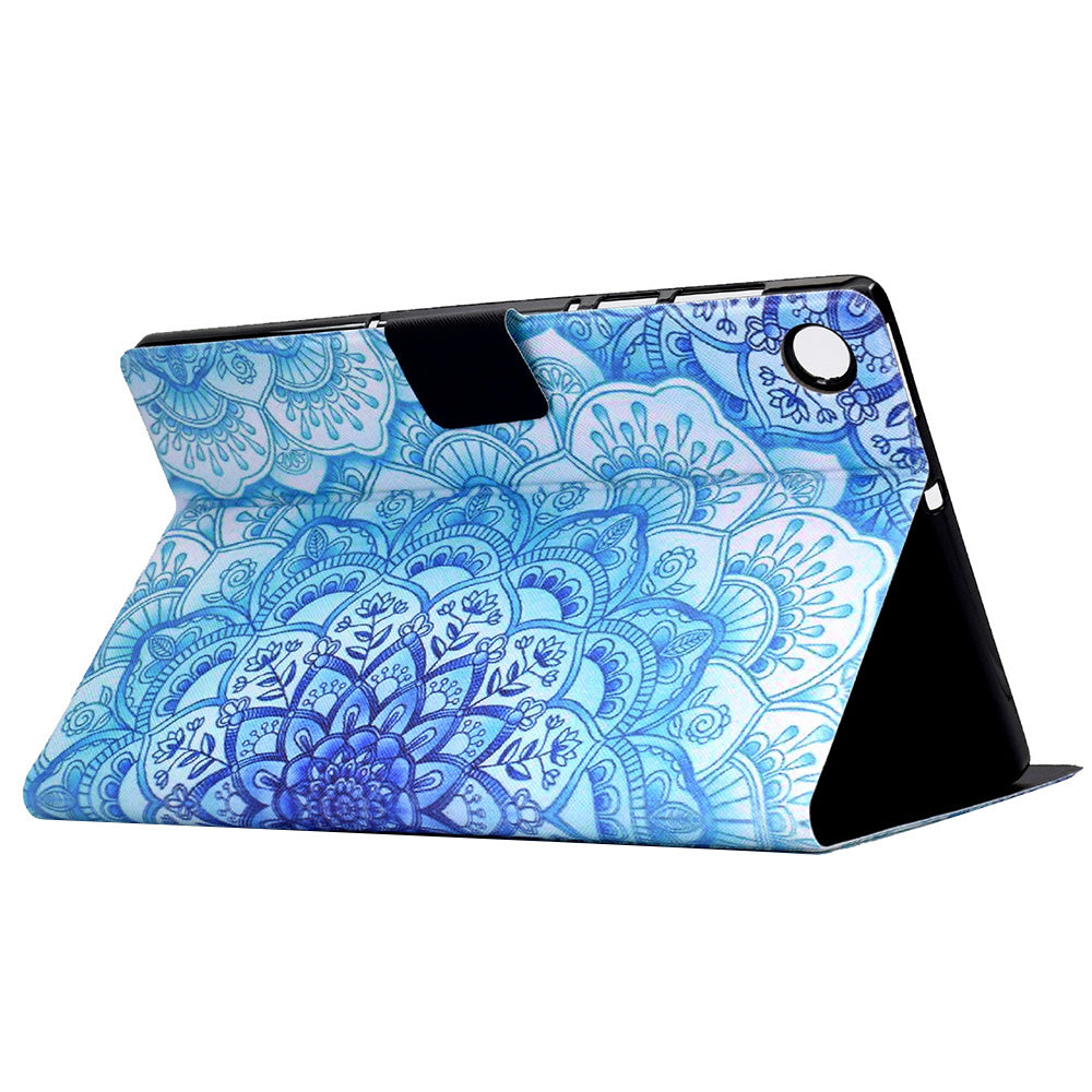 For Huawei MatePad T 10 9.7 inch/T 10S 10.1 inch/Enjoy Tablet 2 10.1 inch/Honor Pad X6 9.7 inch/6 10.1 inch Pattern Printing Leather Case Card Slots Tablet Shell
