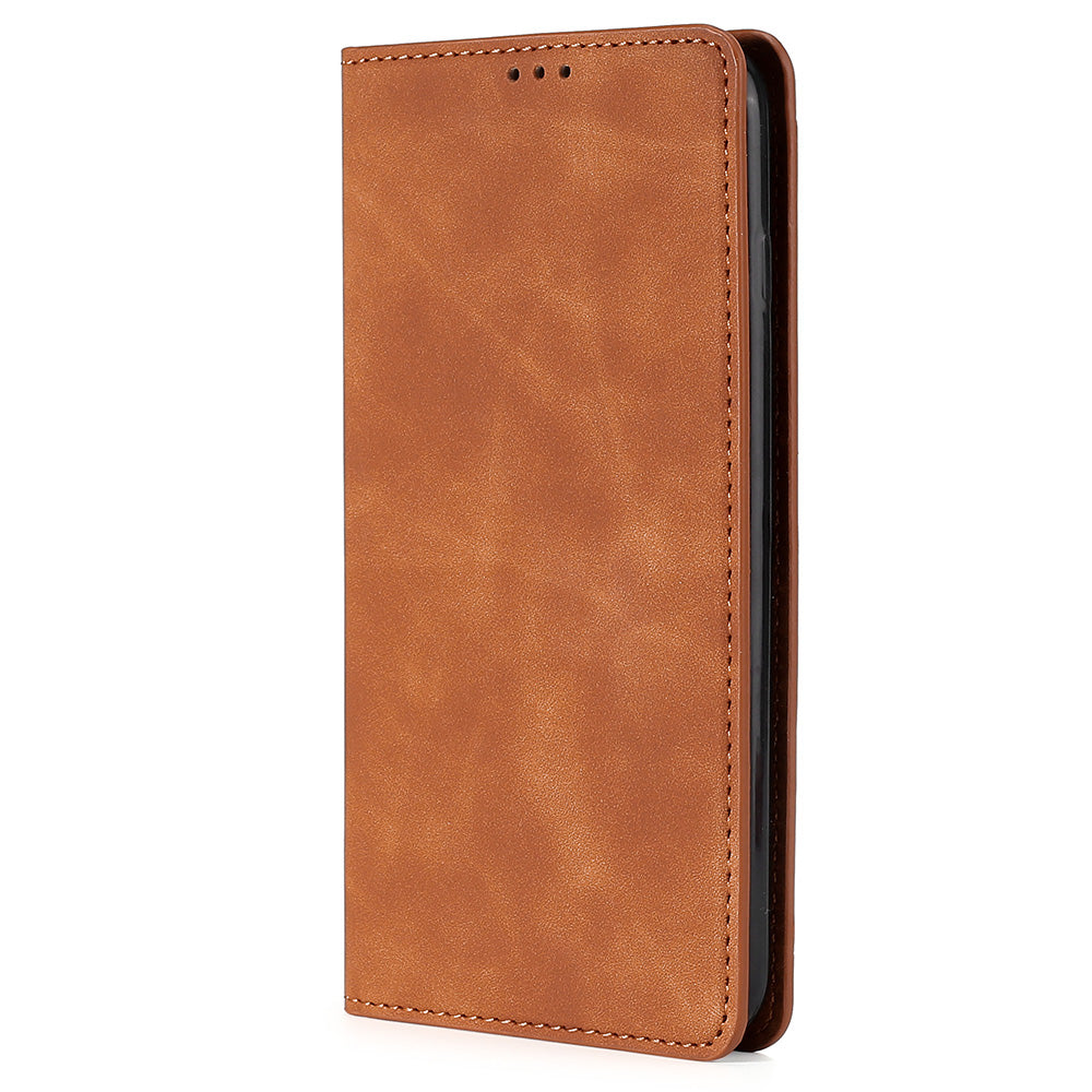 For Honor X30/X9 5G/Magic 4 Lite 5G Auto-absorbed Magnetic Shockproof Skin-touch Feeling Case PU Leather Stand Anti-scratch Mobile Phone Cover
