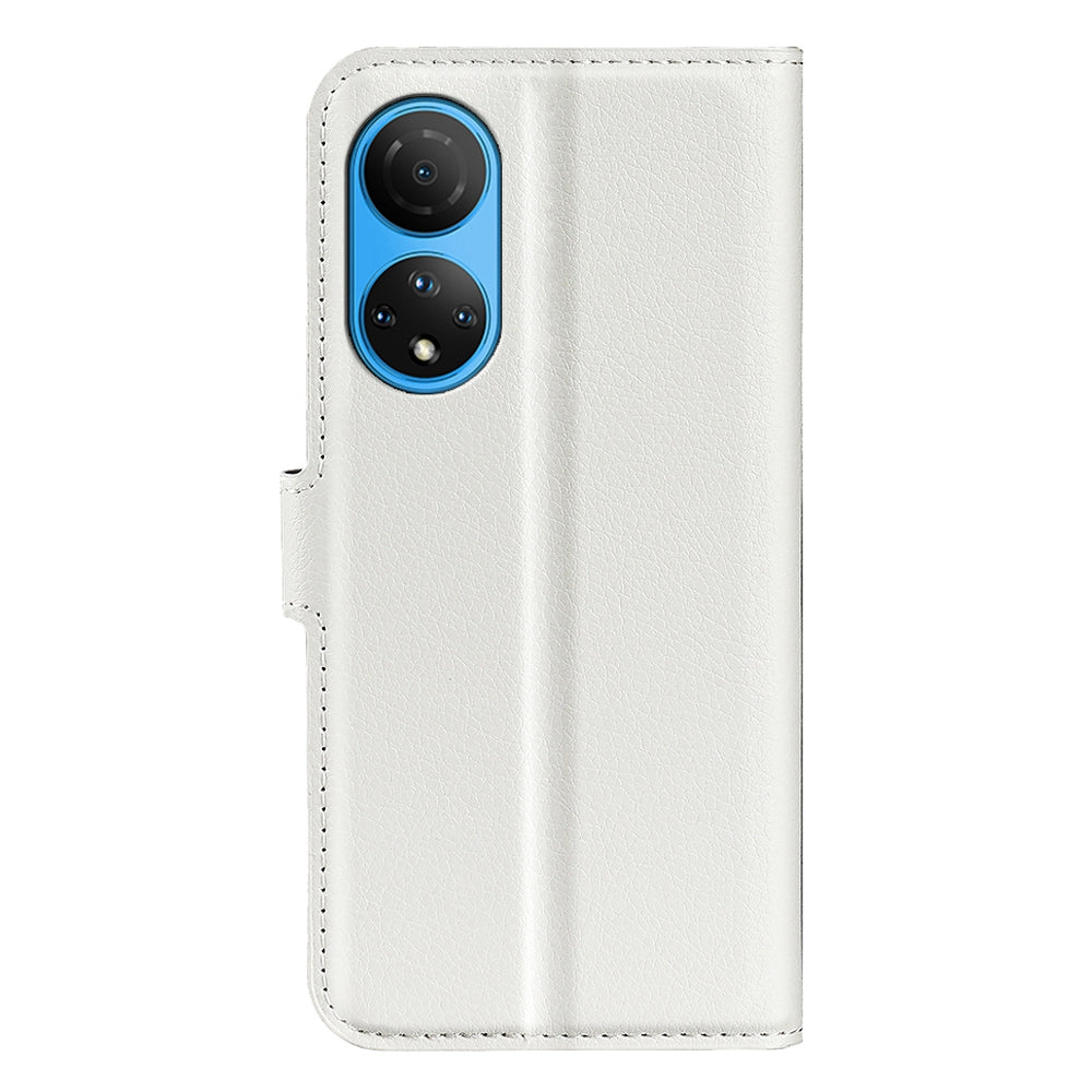For Honor X7 Litchi Texture PU Leather Phone Full-protection Case Wallet Stand Function Shockproof Cover