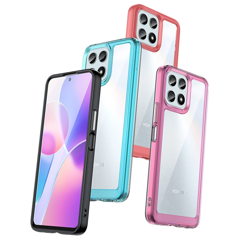 For Honor X30i/X8/Play6T Pro Independent Buttons Phone Shell Shockproof TPU+Acrylic Hybrid Case