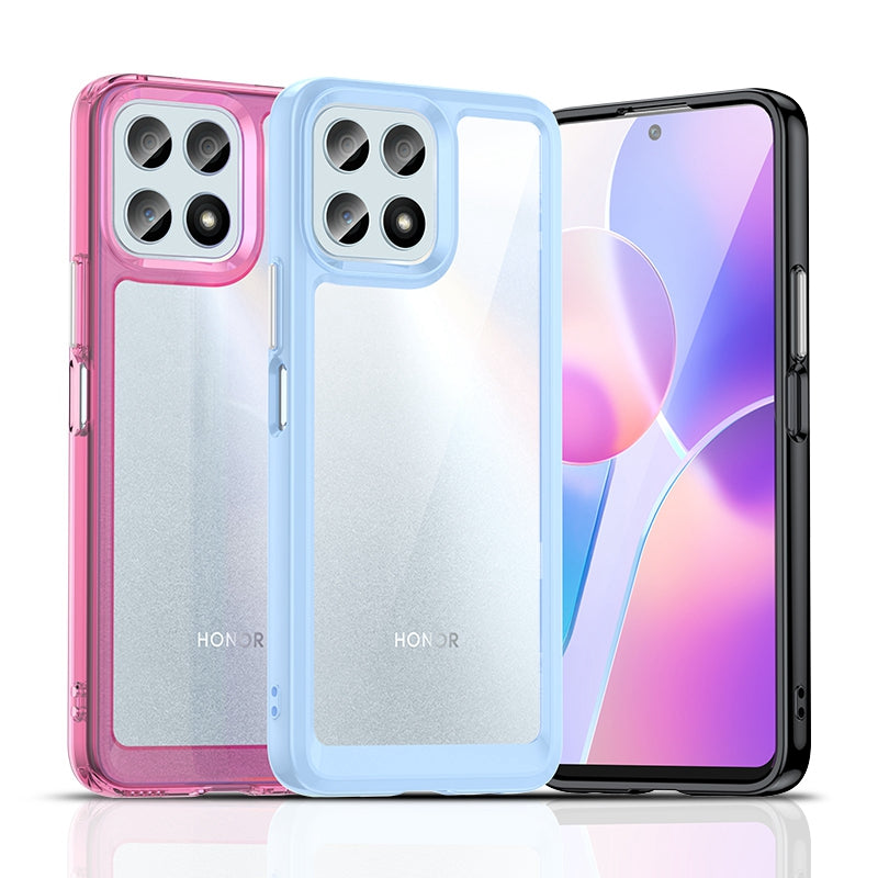 For Honor X30i/X8/Play6T Pro Independent Buttons Phone Shell Shockproof TPU+Acrylic Hybrid Case