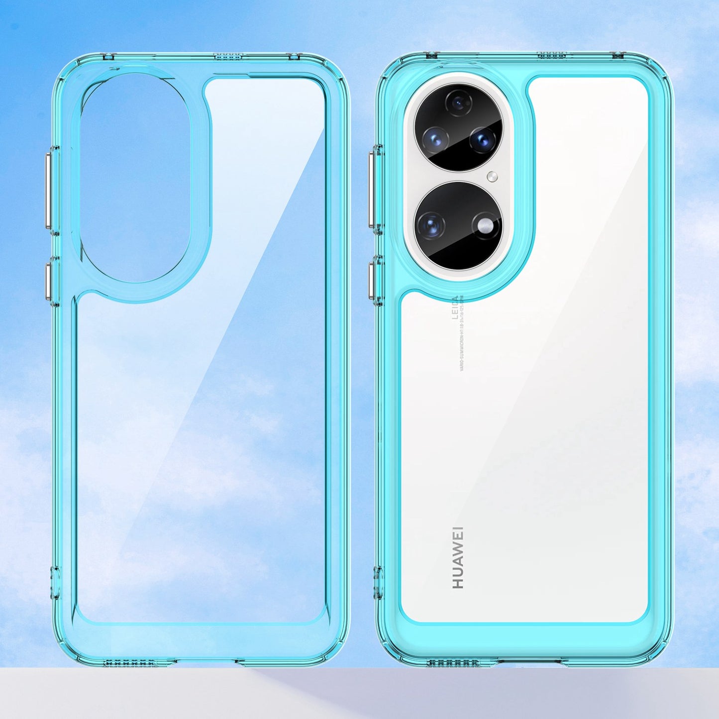 For Honor P50/P50E TPU + Acrylic Hybrid Case Independent PC Buttons Anti-dust Mobile Phone Shell