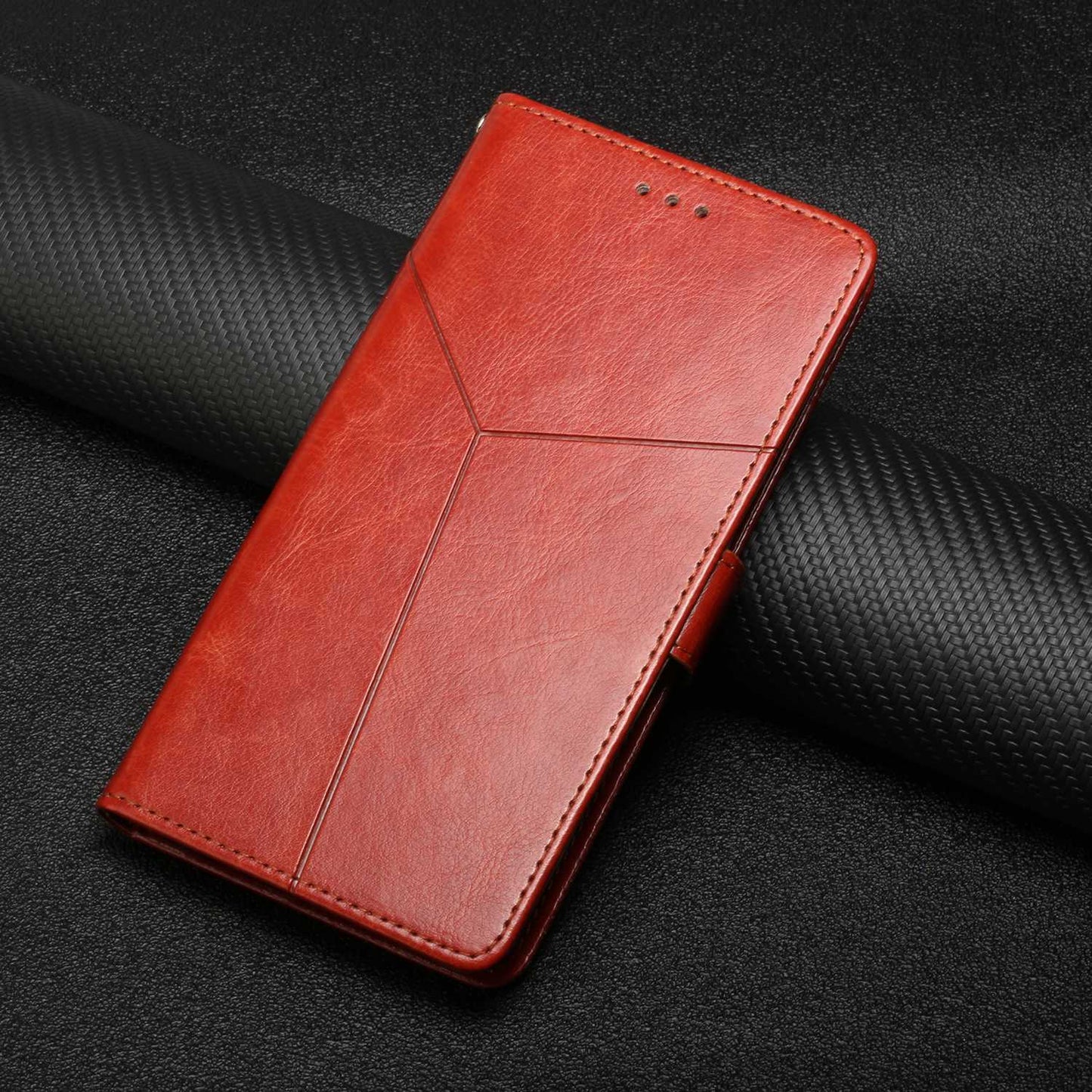 HT01 For Honor Magic 4 Lite 5G Cell Phone Cover Bag PU Leather Y-Shaped Lines Imprinting Wallet Stand Phone Case