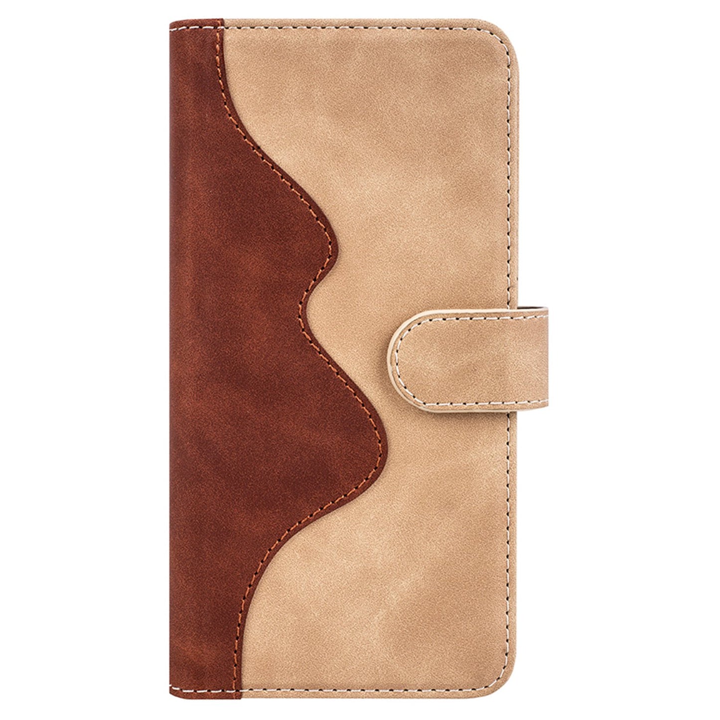 For Honor X30/Magic 4 Lite 5G Color Splicing Design Phone Full-protection Cover PU Leather Stand Wallet Case Shell