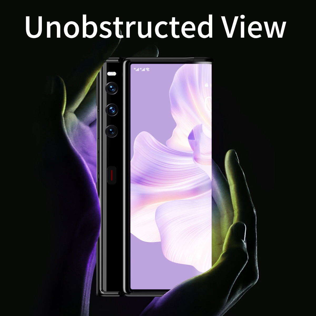 For Huawei Mate Xs 2 Bumper Frame Cover Scratch-Resistant PC +TPU Raised Edge Protection Folding Case