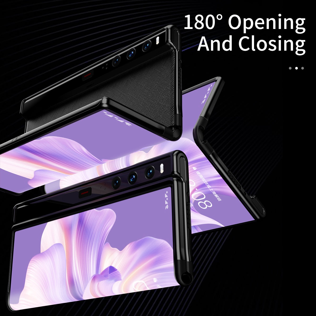 For Huawei Mate Xs 2 Bumper Frame Cover Scratch-Resistant PC +TPU Raised Edge Protection Folding Case