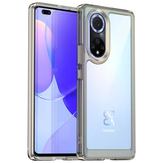 For Huawei nova 9 Pro/Honor 50 Pro Transparent Back Case Hybrid Acrylic + TPU Shockproof Cell Phone Protector with Independent Buttons