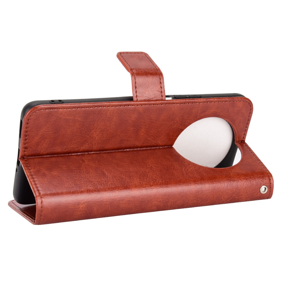 For Honor X9 4G/5G/Magic4 Lite 4G/5G/X30 5G PU Leather Magnetic Case Crazy Horse Texture Inner TPU Anti-Scratch Stand Wallet Cover with Strap