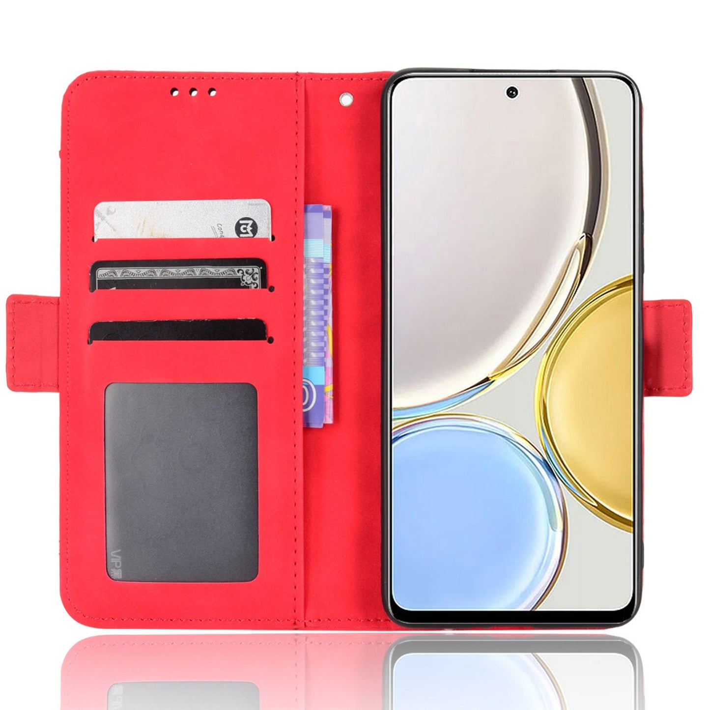 For Honor X9 4G/5G/Magic4 Lite 4G/5G/X30 5G PU Leather Flip Stand Case Magnetic Closure Multi-Card Slot Holder Wallet Cover
