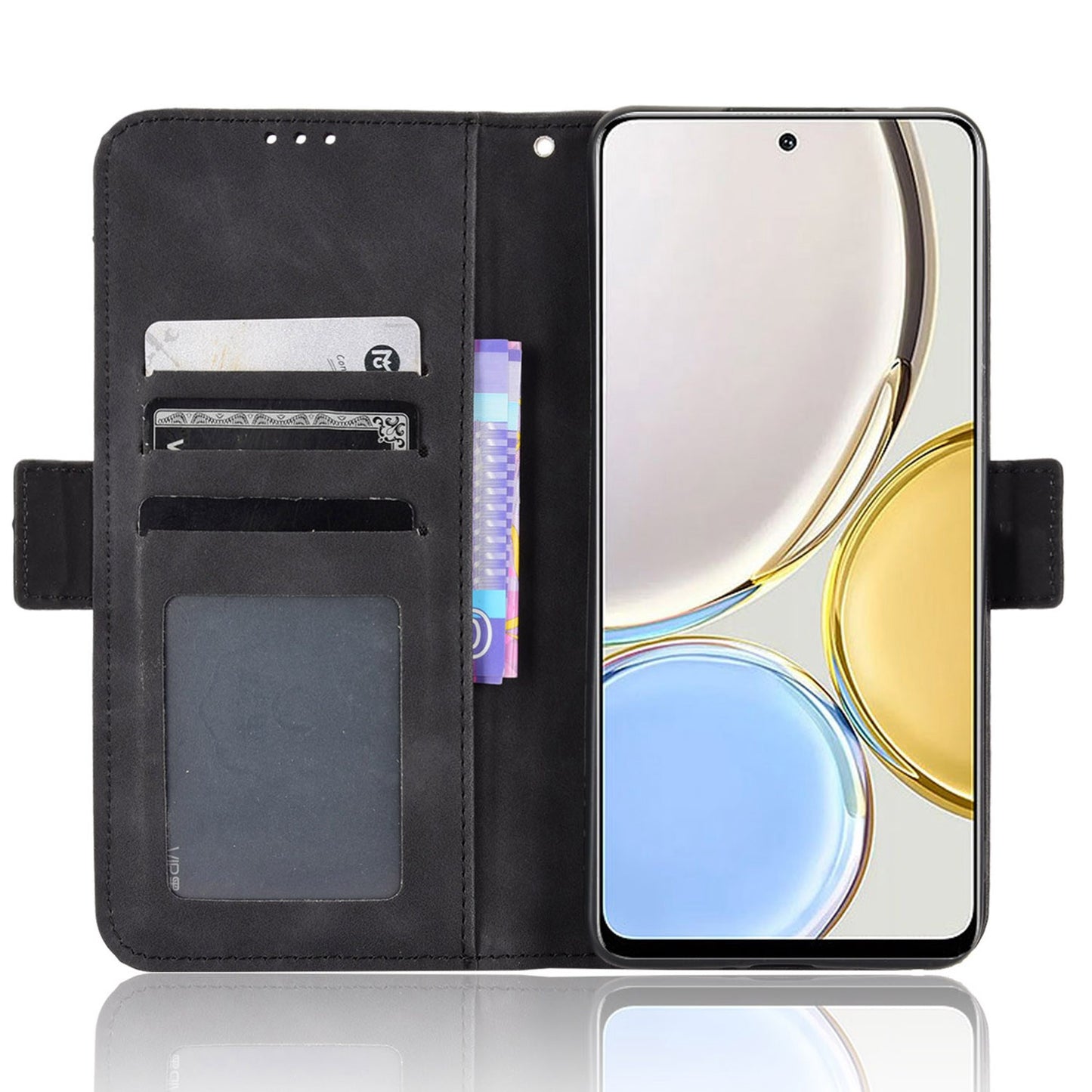 For Honor X9 4G/5G/Magic4 Lite 4G/5G/X30 5G PU Leather Flip Stand Case Magnetic Closure Multi-Card Slot Holder Wallet Cover