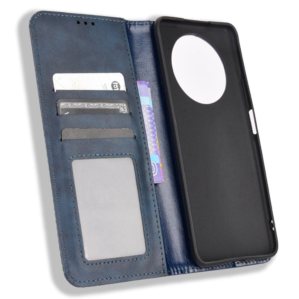 For Honor X9 4G/5G/Magic4 Lite 4G/5G/X30 5G Retro Series Wallet Case PU Leather Magnetic Auto Closing Stand Flip Folio Phone Cover