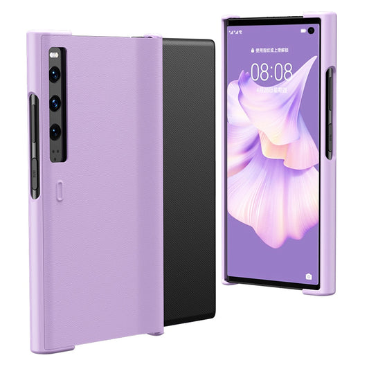 For Huawei Mate Xs 2 PU Leather Hard PC Shockproof Cover Stand Anti-Fall Folding Protective Phone Case