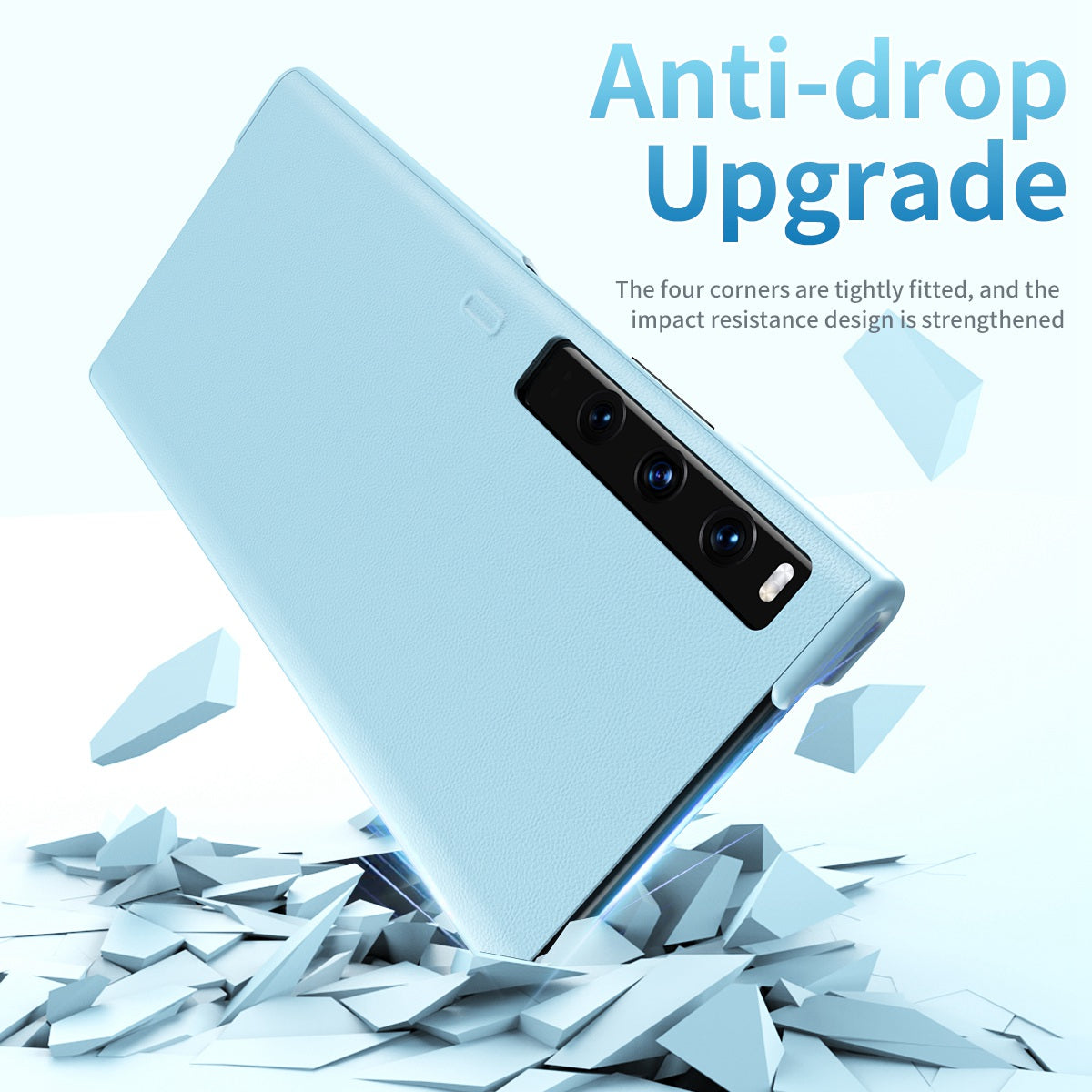 For Huawei Mate Xs 2 PU Leather Hard PC Shockproof Cover Stand Anti-Fall Folding Protective Phone Case