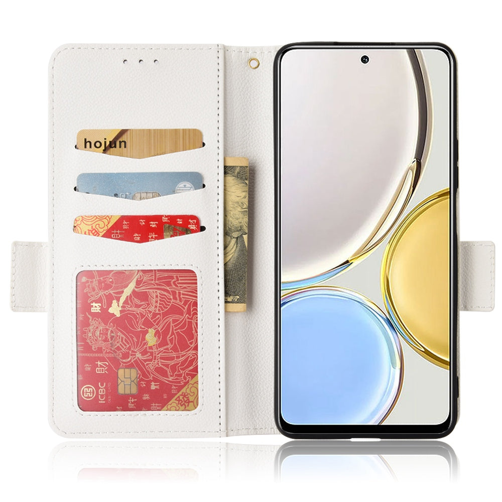 For Honor Magic4 Lite 4G/5G/X9 4G/5G/X30 5G Stand Wallet Style Flip Magnetic Litchi Texture Case Leather Phone Protector