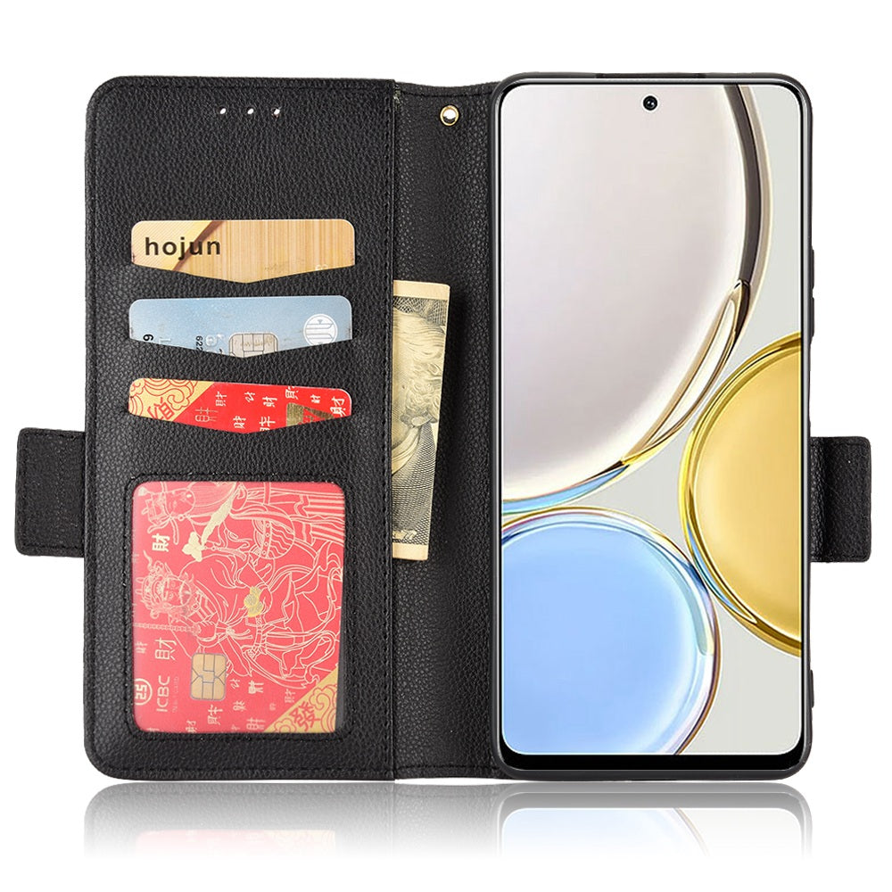 For Honor Magic4 Lite 4G/5G/X9 4G/5G/X30 5G Stand Wallet Style Flip Magnetic Litchi Texture Case Leather Phone Protector