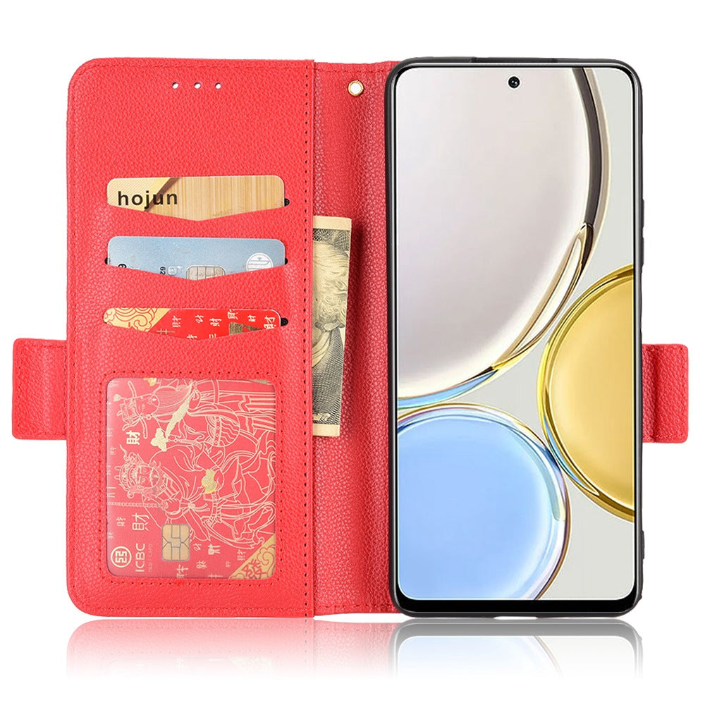 For Honor Magic4 Lite 4G/5G/X9 4G/5G/X30 5G Stand Wallet Style Flip Magnetic Litchi Texture Case Leather Phone Protector