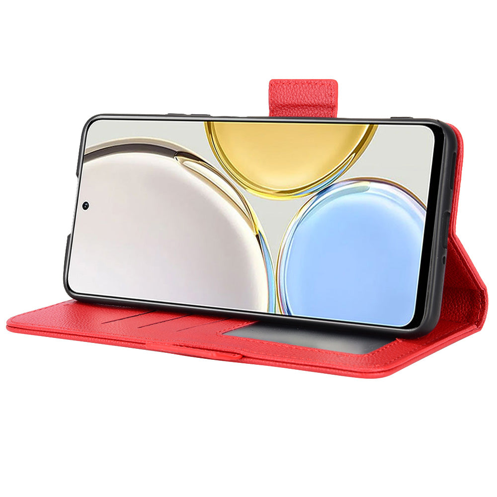 For Honor Magic4 Lite 4G/5G/X9 4G/5G/X30 5G Stand Wallet Style Flip Magnetic Litchi Texture Case Leather Phone Protector