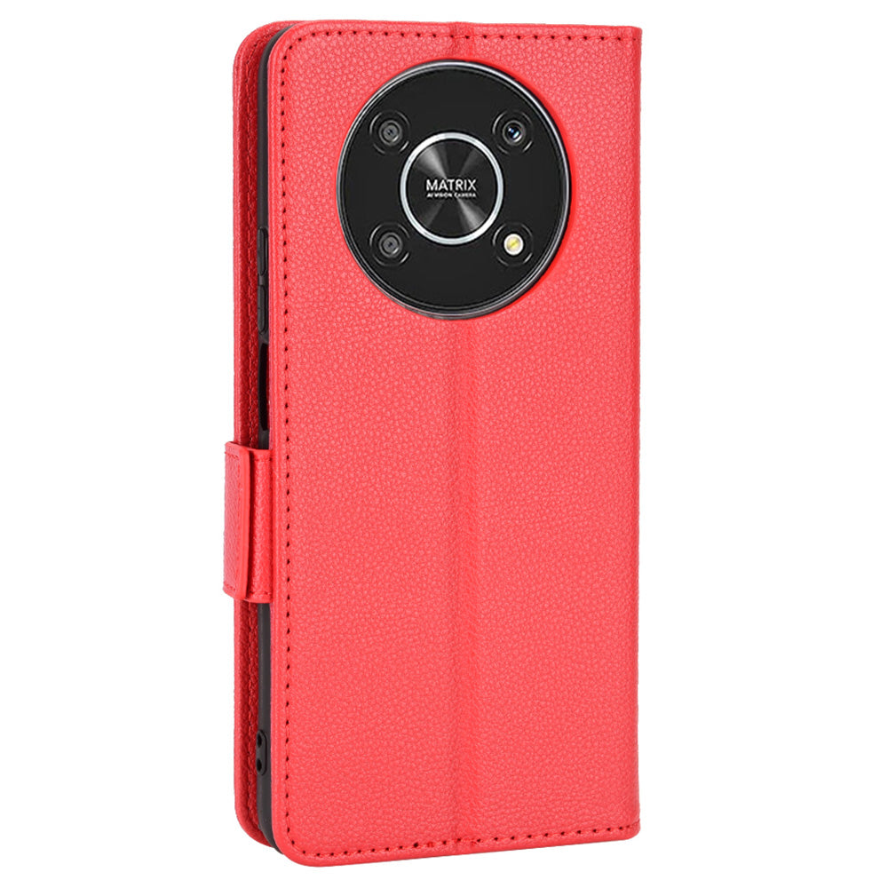For Honor Magic4 Lite 4G/5G/X9 4G/5G/X30 5G Stand Wallet Style Flip Magnetic Litchi Texture Case Leather Phone Protector