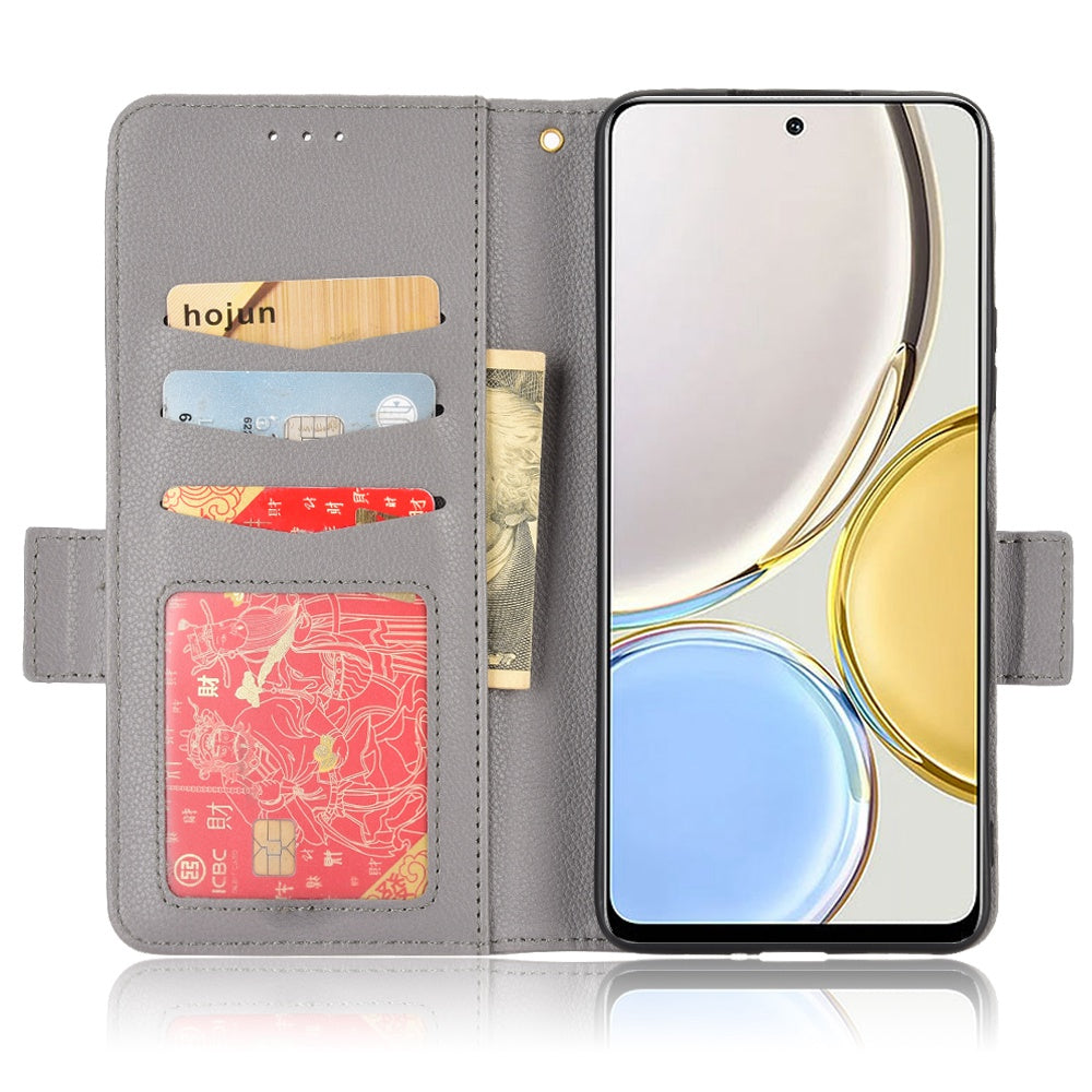For Honor Magic4 Lite 4G/5G/X9 4G/5G/X30 5G Stand Wallet Style Flip Magnetic Litchi Texture Case Leather Phone Protector