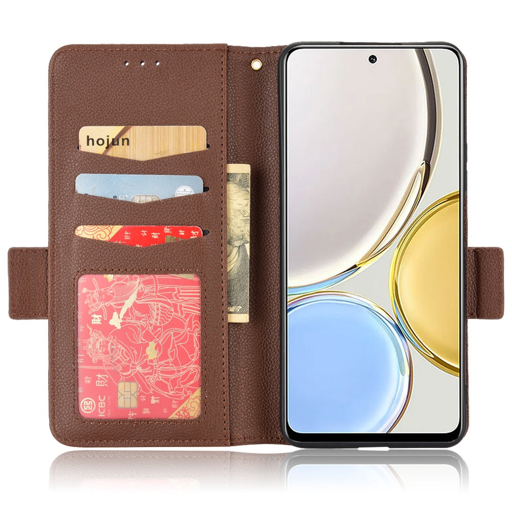 For Honor Magic4 Lite 4G/5G/X9 4G/5G/X30 5G Stand Wallet Style Flip Magnetic Litchi Texture Case Leather Phone Protector