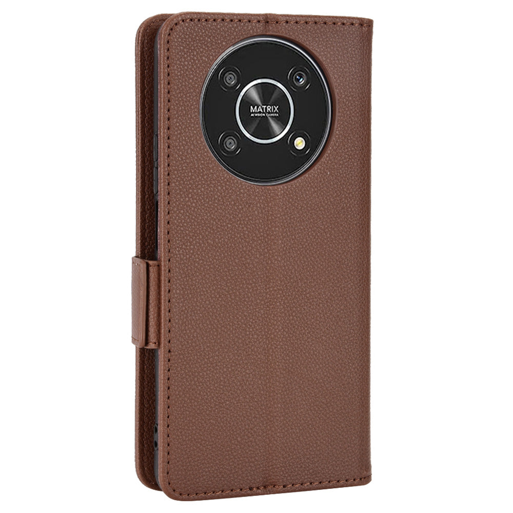 For Honor Magic4 Lite 4G/5G/X9 4G/5G/X30 5G Stand Wallet Style Flip Magnetic Litchi Texture Case Leather Phone Protector