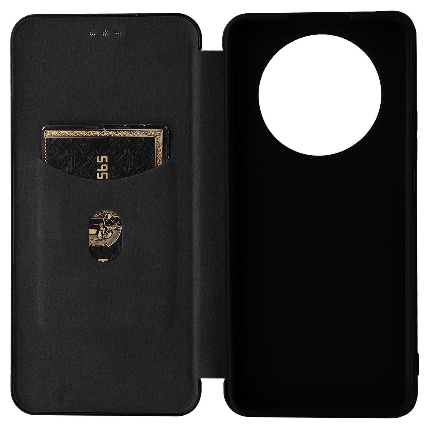 For Honor X9 5G/X30/Magic4 Lite 5G Carbon Fiber Texture PU Leather Soft TPU Folio Flip Cover Card Slot Stand Magnetic Auto-absorbed Case