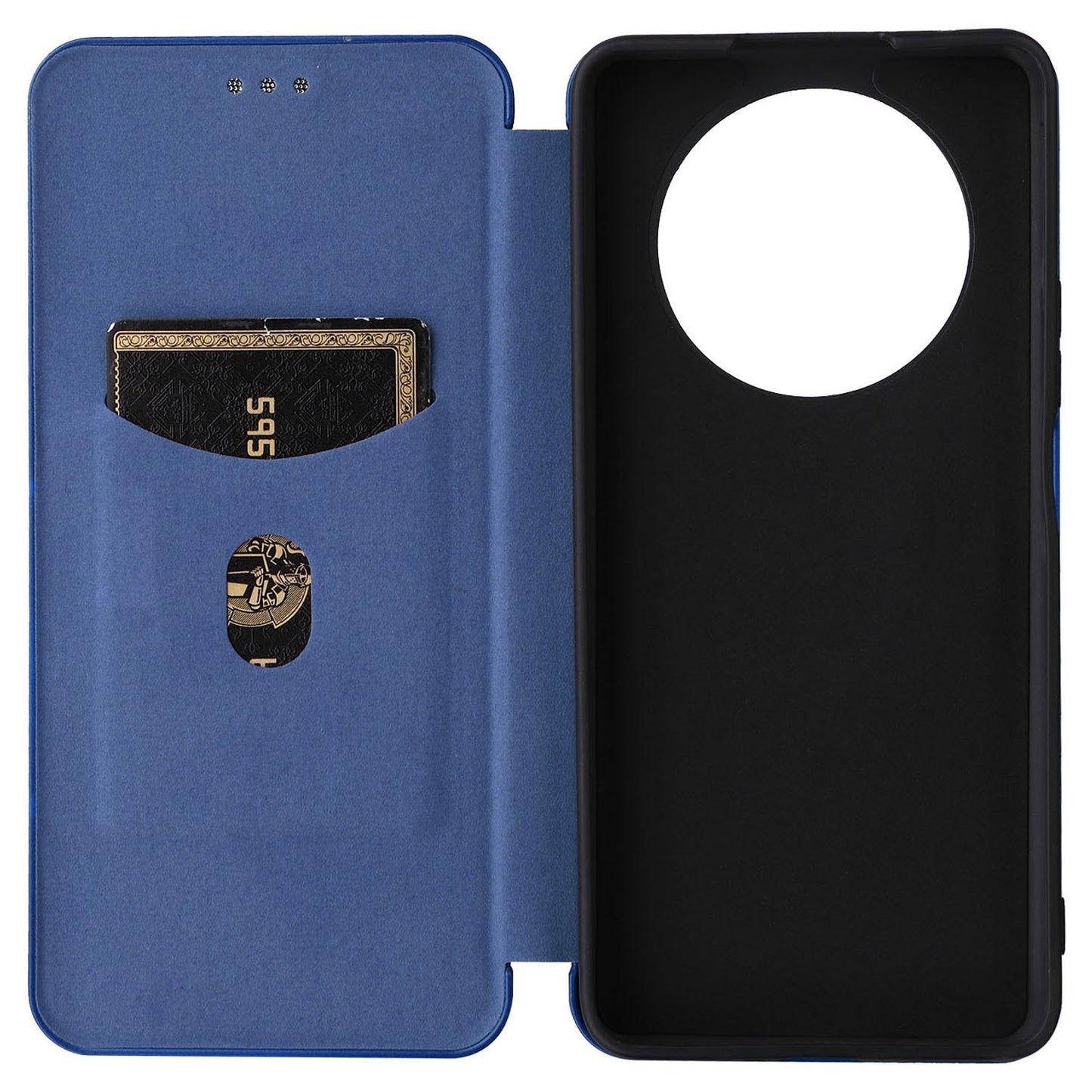 For Honor X9 5G/X30/Magic4 Lite 5G Carbon Fiber Texture PU Leather Soft TPU Folio Flip Cover Card Slot Stand Magnetic Auto-absorbed Case