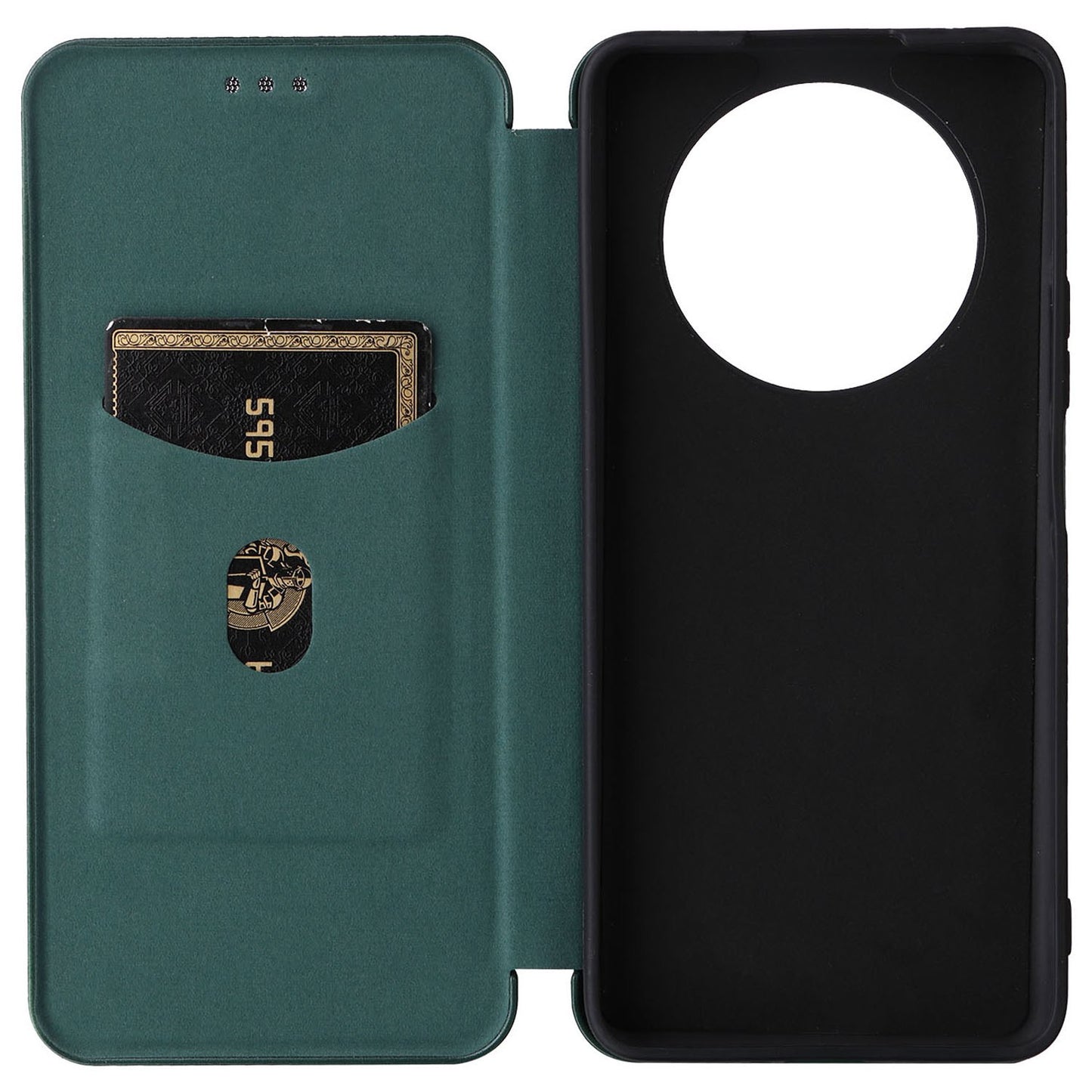 For Honor X9 5G/X30/Magic4 Lite 5G Carbon Fiber Texture PU Leather Soft TPU Folio Flip Cover Card Slot Stand Magnetic Auto-absorbed Case