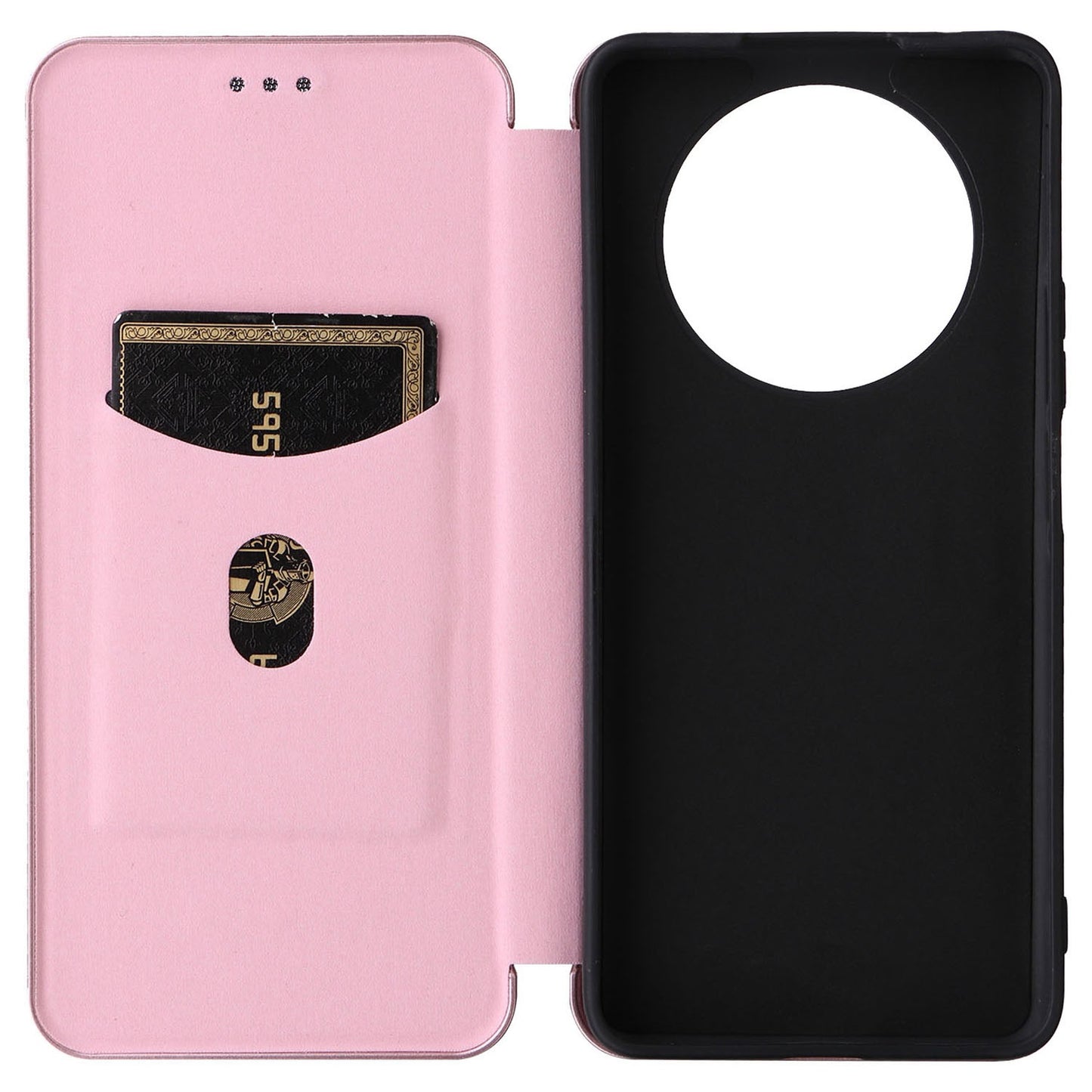 For Honor X9 5G/X30/Magic4 Lite 5G Carbon Fiber Texture PU Leather Soft TPU Folio Flip Cover Card Slot Stand Magnetic Auto-absorbed Case