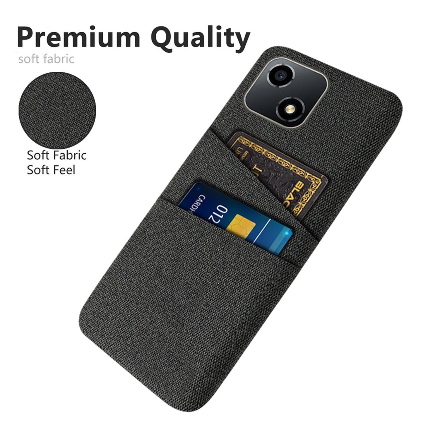 For Honor Play 30 5G Anti-scratch Phone Case Cloth Texture Shockproof Dual Card Slots PC Protective Cover